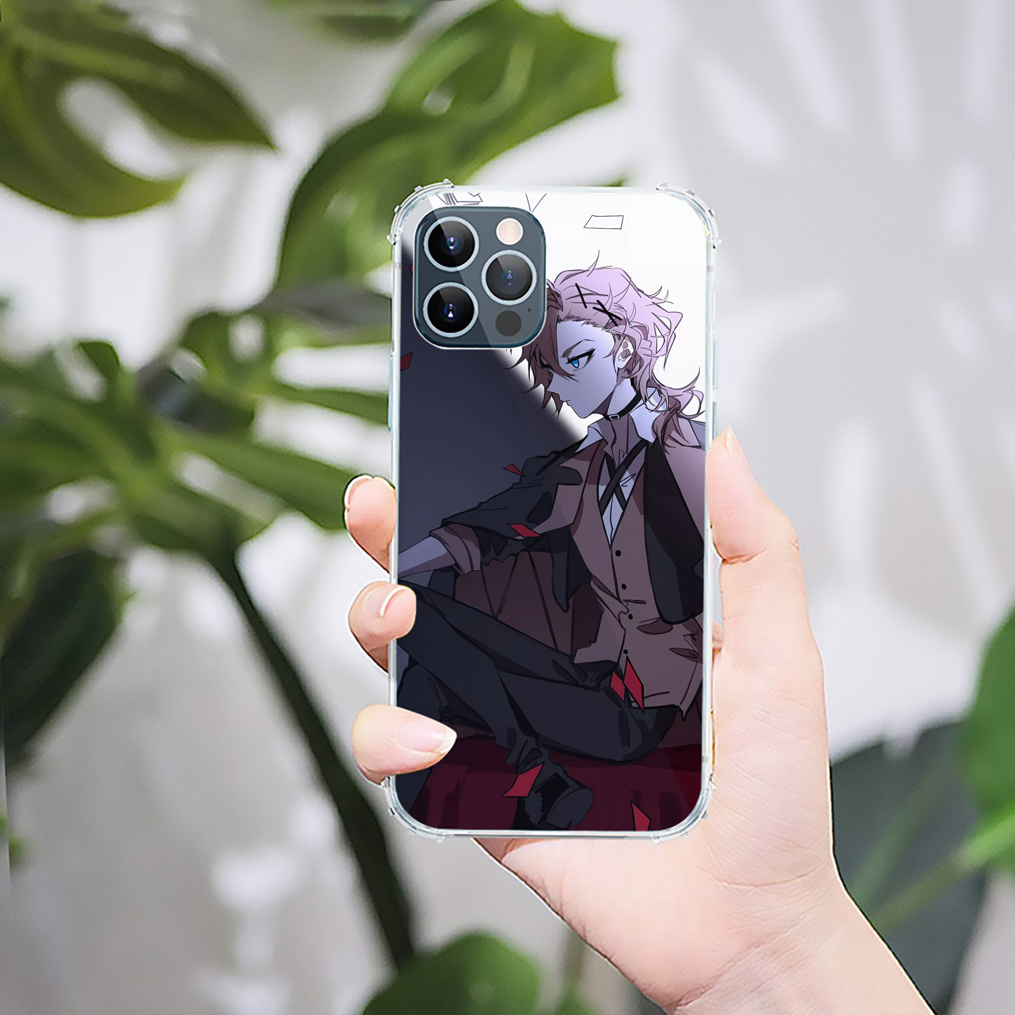 （画像用） 文豪ストレイドッグス Bungo Stray Dogs 【iPhone 12シリーズ対応】透明スマホケース（クリアソフトケース）